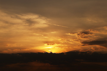 Image showing the sky during sunset  