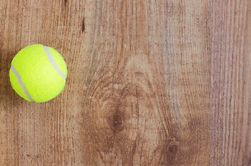 Image showing close up of tennis ball