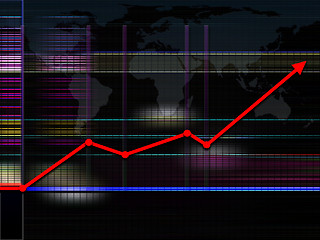 Image showing Chart background, with the map on the center