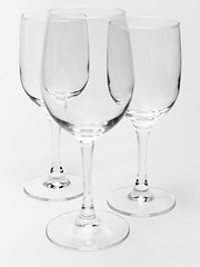 Image showing three wineglasses