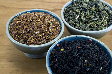 Image showing three kinds of tea