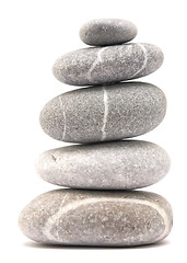 Image showing balancing pebble tower