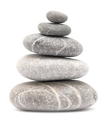 Image showing balancing pebble stones