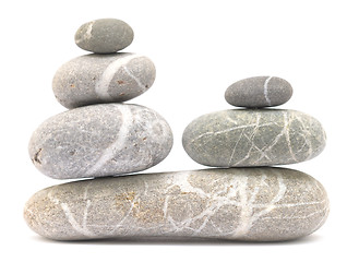 Image showing balancing pebble tower