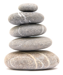 Image showing balancing pebble tower