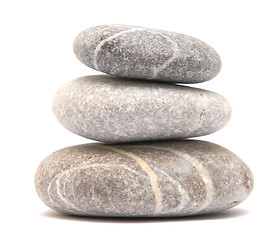 Image showing balancing pebble tower