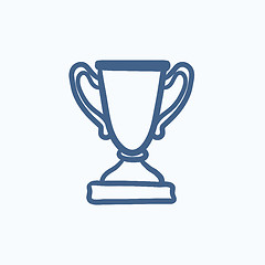 Image showing Trophy sketch icon.
