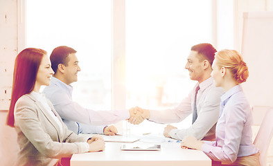 Image showing business team having meeting in office