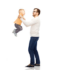 Image showing father with son playing and having fun