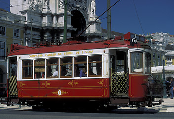 Image showing EUROPE PORTUGAL LISBON TRANSPORT FUNICULAR TRAIN