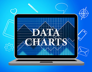 Image showing Data Charts Represents Web Site And Facts