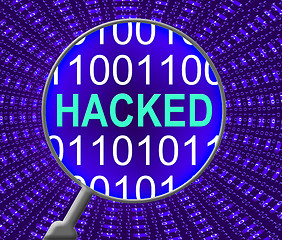 Image showing Internet Hacked Means Crack Online And Searching