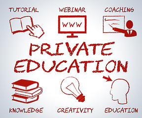 Image showing Private Education Represents Non State And Learning