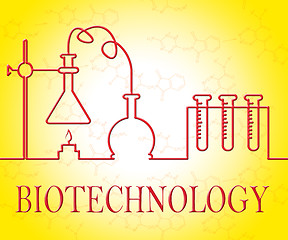 Image showing Biotechnology Research Shows Scientist Equipment And Microbiolog