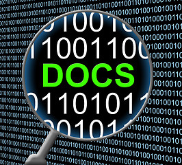 Image showing Docs Online Represents Web Site And Computer