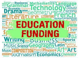 Image showing Education Funding Represents Tutoring Study And Money