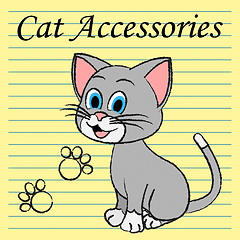 Image showing Cat Accessories Means Pets Pedigree And Felines