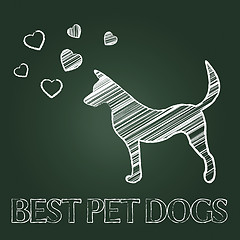 Image showing Best Pet Dogs Means Domestic Animals And Canine