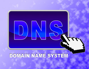 Image showing Dns Button Shows Domain Name Server And Click