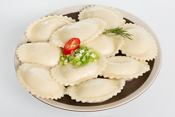 Image showing Homemade traditional Russian Ukrainian dumplings