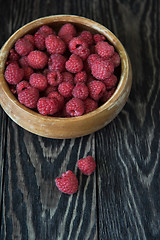 Image showing Fresh ripe raspberry