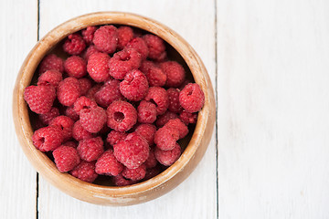 Image showing Fresh ripe raspberry