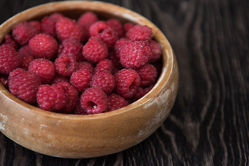 Image showing Fresh ripe raspberry