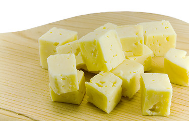 Image showing Cubes of cheese
