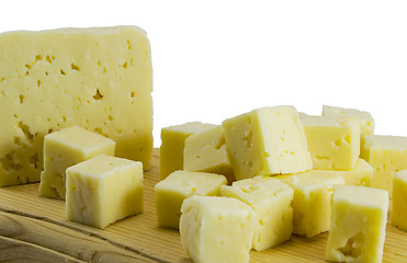 Image showing cheese cubes