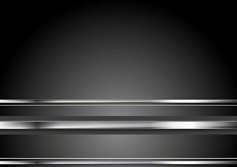 Image showing Minimal technology metallic background