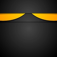 Image showing Dark abstract corporate background