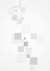 Image showing Abstract vertical background with grey squares