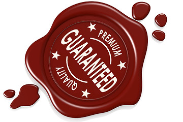 Image showing Label seal of guaranteed