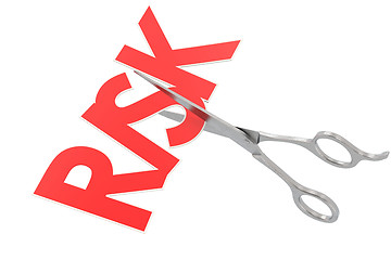 Image showing Cut risk with metal sissor