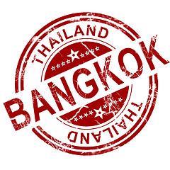 Image showing Red Bangkok stamp 