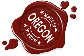 Image showing Label seal of Made in Oregon