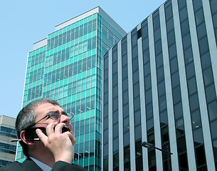 Image showing Businessman In A City