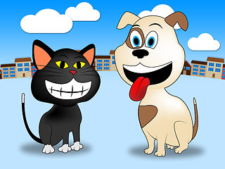 Image showing Town Pets Shows Domestic Animals And Canines