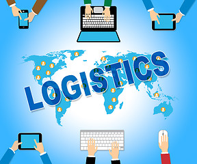 Image showing Business Logistics Represents Web Site Strategy And Analysis