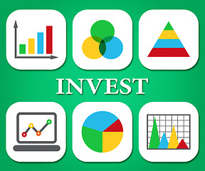 Image showing Finance Graphs Indicates Return On Investment And Charts