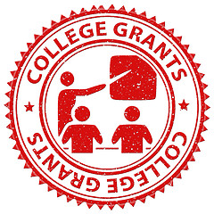 Image showing College Grants Indicates Study Fund And Educate