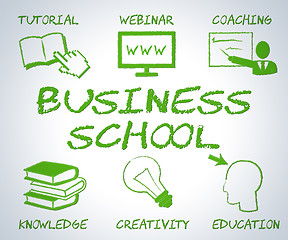 Image showing Business School Shows Tutoring Learn And Corporation