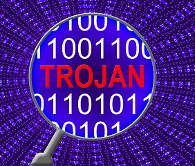 Image showing Computer Trojan Indicates Web Site And Communication