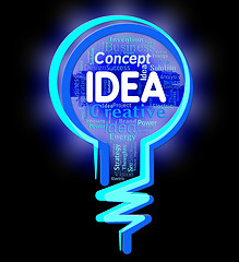 Image showing Idea Lightbulb Represents Think Choices And Inventions\r