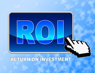 Image showing Roi Button Shows Rate Of Return And Pointer