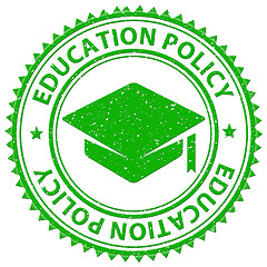 Image showing Education Policy Shows Stamped Schooling And Procedure