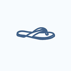 Image showing Flip-flops sketch icon.
