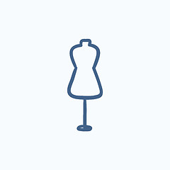 Image showing Mannequin sketch icon.