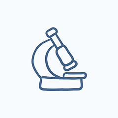 Image showing Microscope sketch icon.