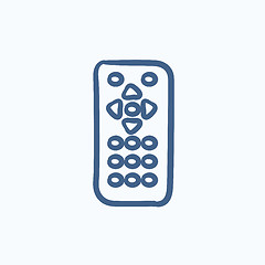 Image showing Remote control sketch icon.